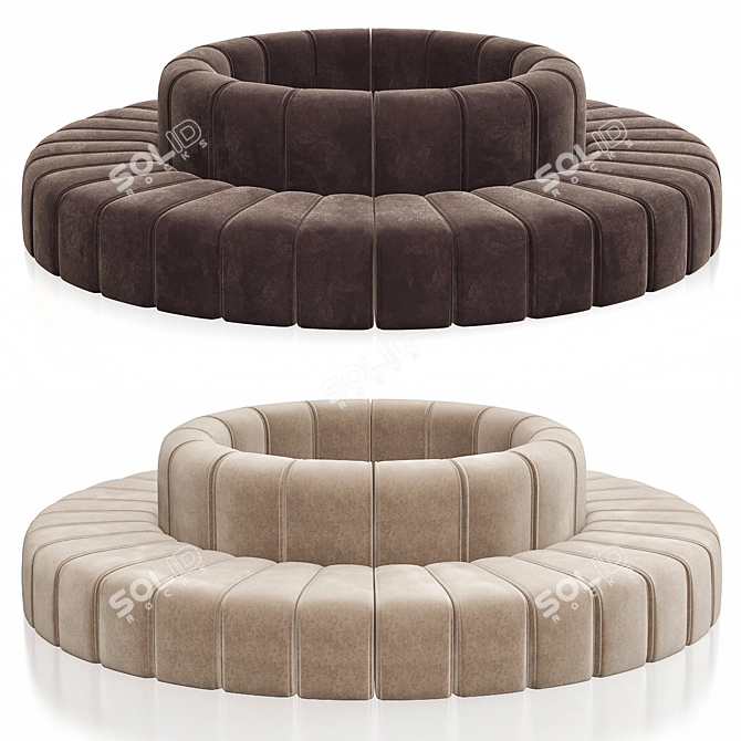 Cozy Bob Lounge: Ultimate Comfort 3D model image 1