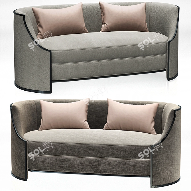 Elegant Ferrell Mittman Sofa 3D model image 1