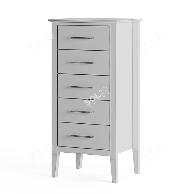 Coastwood Lingerie Drawer: Dark Grey Elegance 3D model image 3