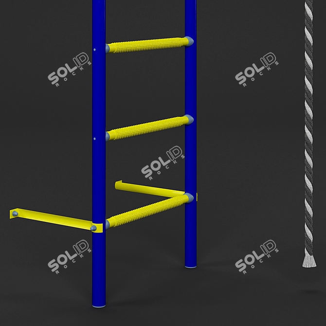 ROMANA_S1 Swedish Wall Fitness Unit 3D model image 5