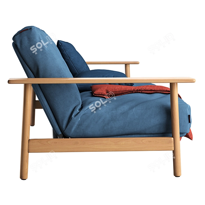 Balder Sofa: Comfort and Style Combined 3D model image 2