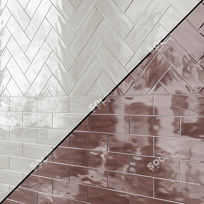 Manhattan Collection: Sleek & Versatile Ceramic Tiles 3D model image 3