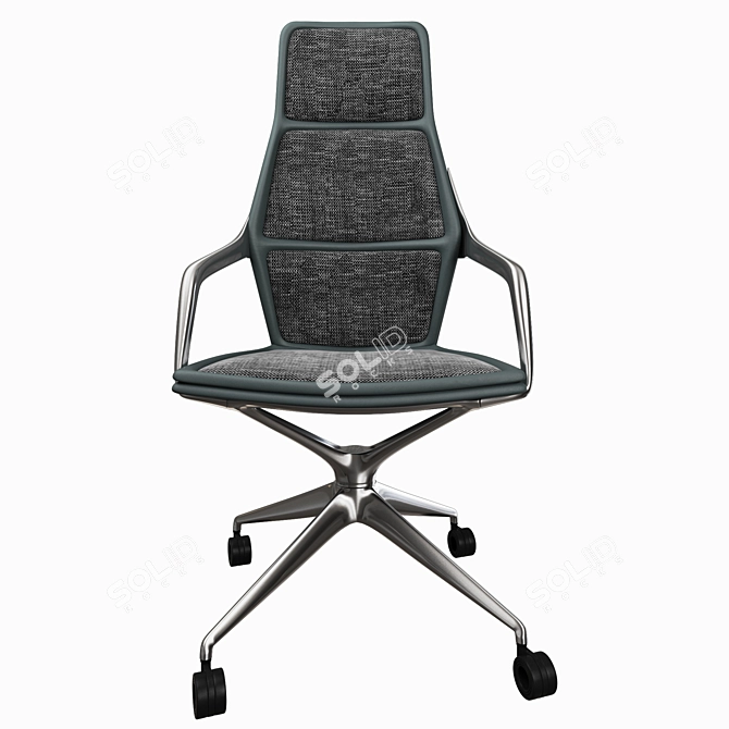 Modern Ray Conference Chair 3D model image 5