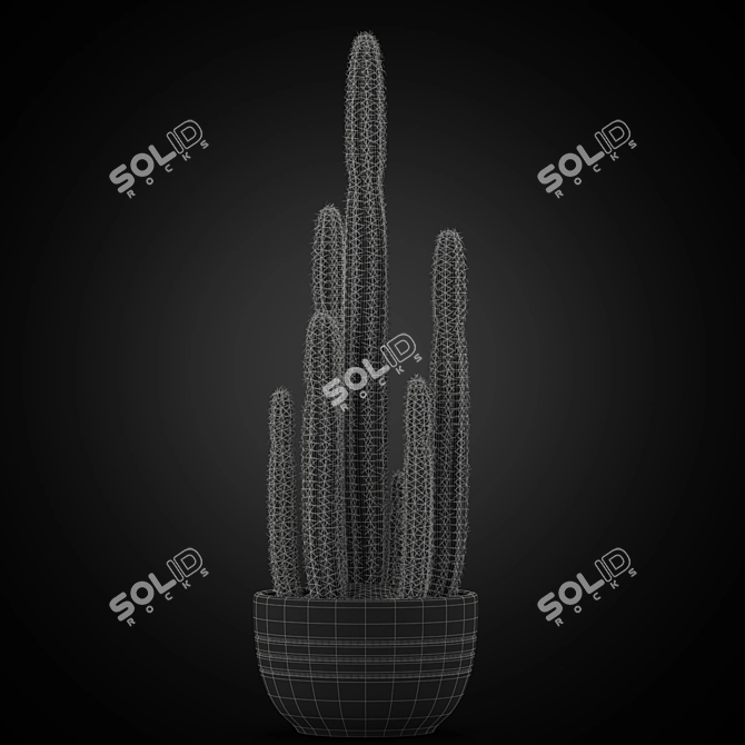 Botanical Oasis: 255 Exquisite Greens 3D model image 3