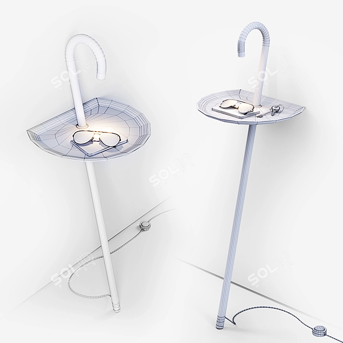 Elegant Clochard 2289 Console Lamp 3D model image 10