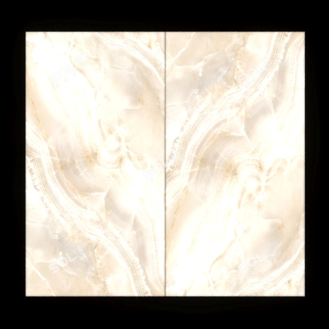 Title: Glowing Onyx Accent Panel 3D model image 1