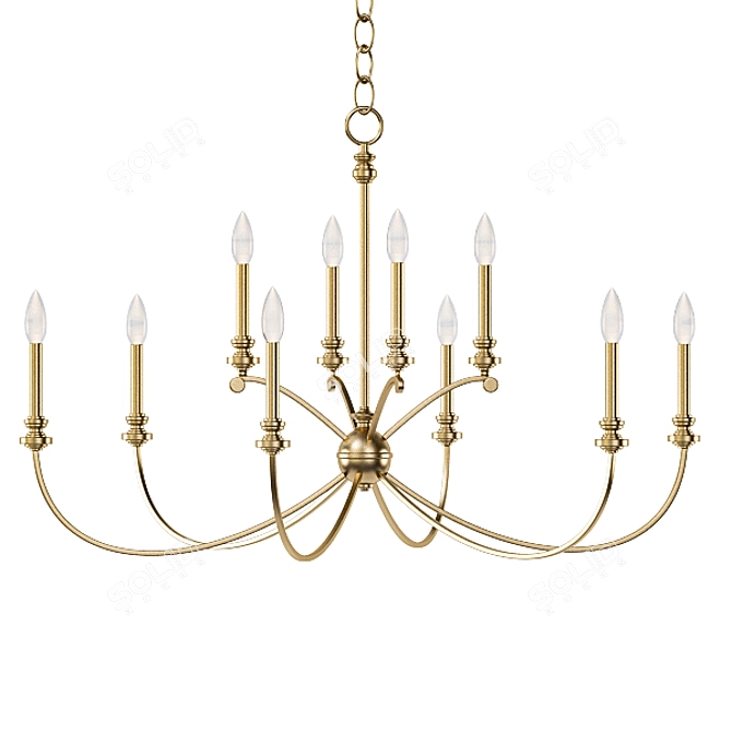 Modern Chandelier Collection: Set of 6 3D model image 5