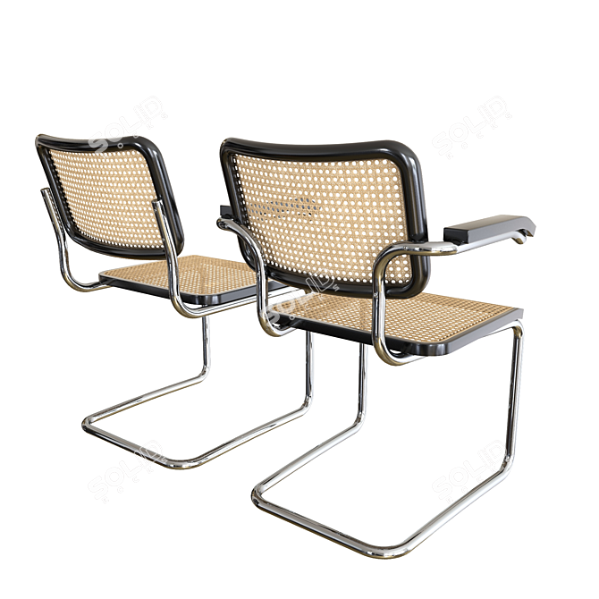 Modern Knoll Cesca Chair 3D model image 3