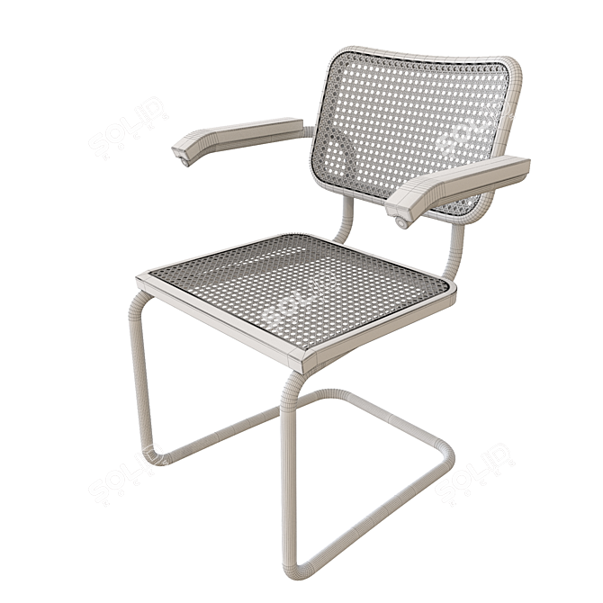 Modern Knoll Cesca Chair 3D model image 5
