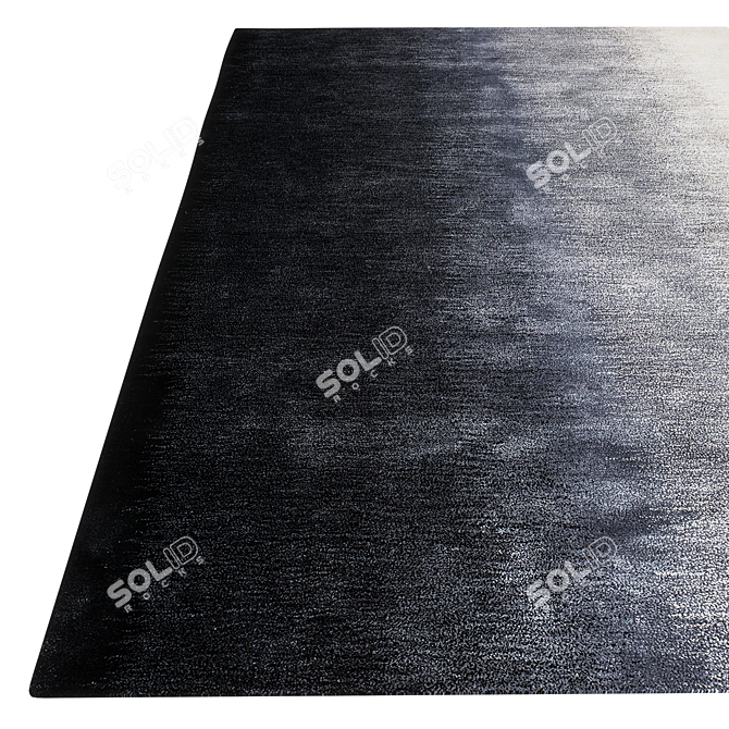 Asplund Gradient Rug: Modern Elegance in Wool & Viscose 3D model image 2