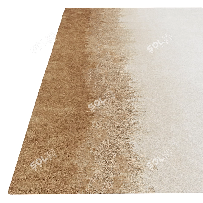 Asplund Gradient Rug: Modern Elegance in Wool & Viscose 3D model image 4