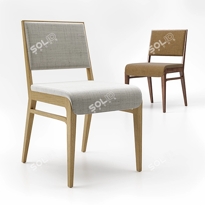 Sleek & Stylish Auster Chair 3D model image 1