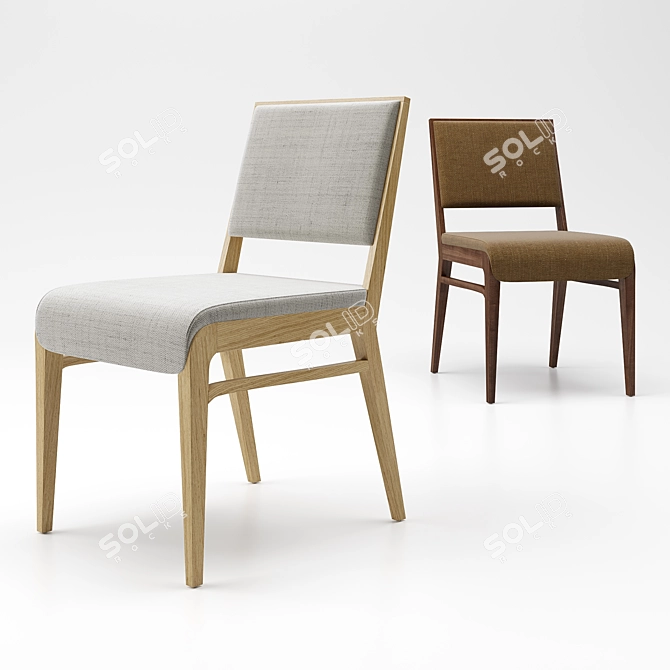 Sleek & Stylish Auster Chair 3D model image 2