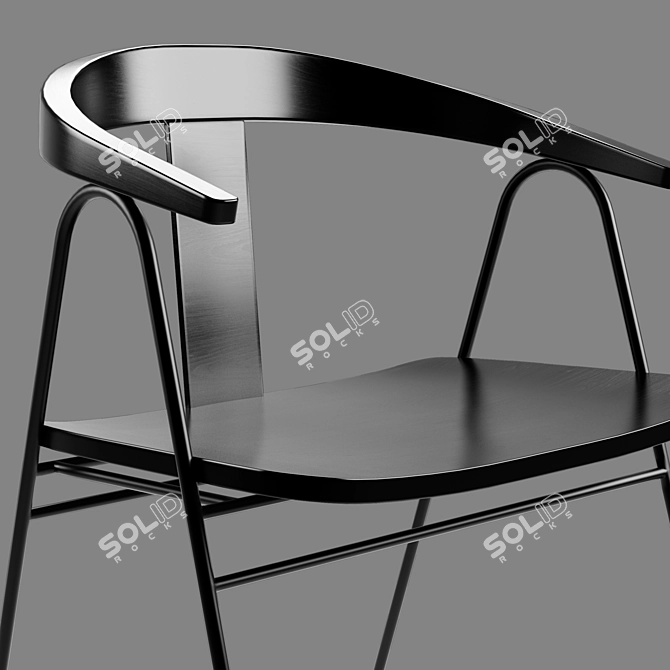 Title: LINO SJ Design UVE BM | Stylish Modern Chair 3D model image 2