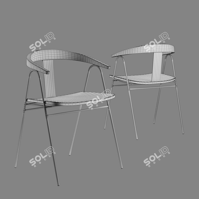 Title: LINO SJ Design UVE BM | Stylish Modern Chair 3D model image 5