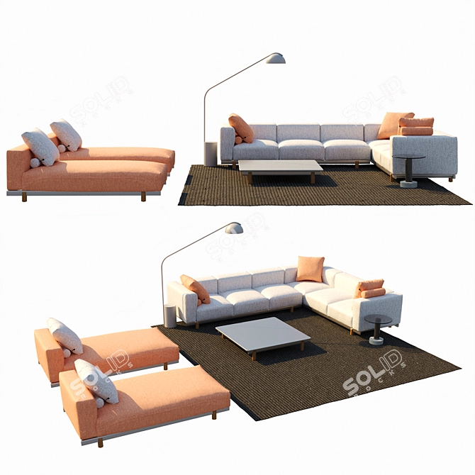 Modern Outdoor Molo Collection 3D model image 1