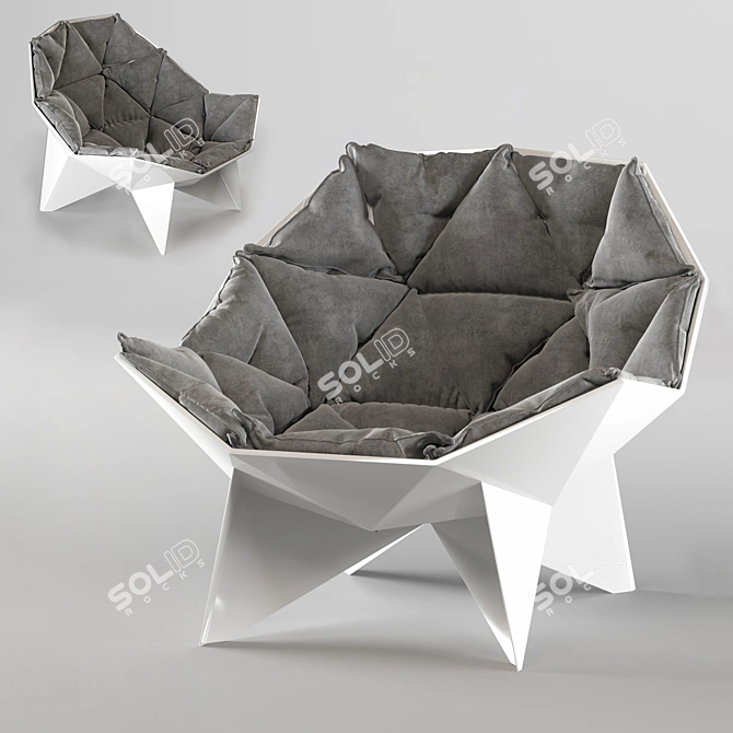 Geometry Luxe Chair 3D model image 1