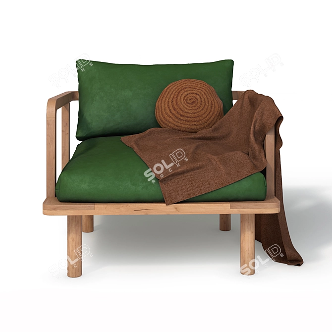 Ethnic Dreamer Armchair by Pop & Scott 3D model image 3