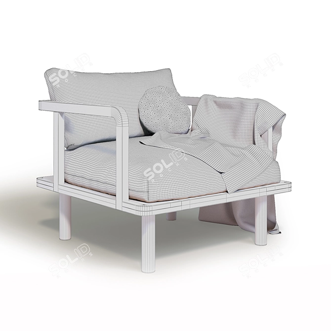 Ethnic Dreamer Armchair by Pop & Scott 3D model image 5