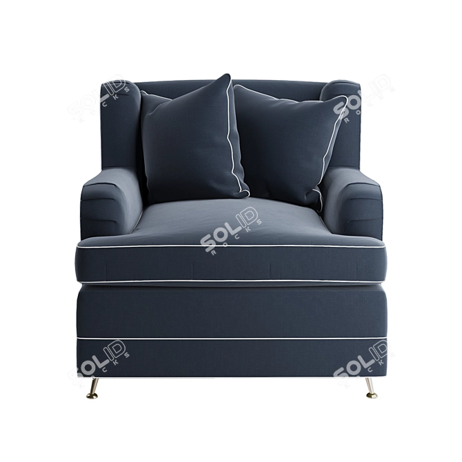 Title: Elegant Tosconova River Armchair 3D model image 2