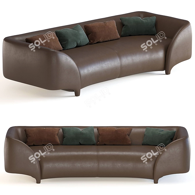 Elegant Minimalist Vincenzo de Cotiis 3D model image 2