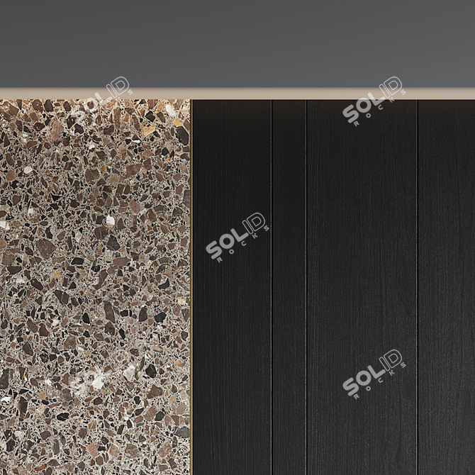 Elegant Wall Panel Design 3D model image 3