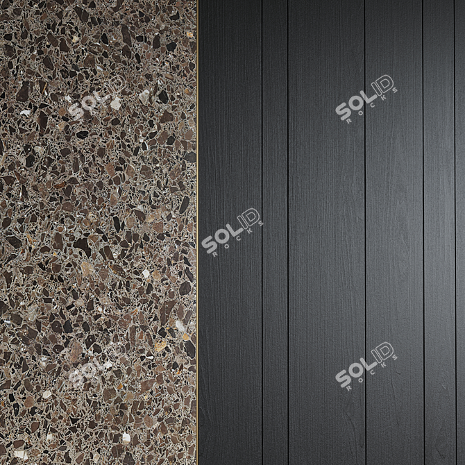 Elegant Wall Panel Design 3D model image 5