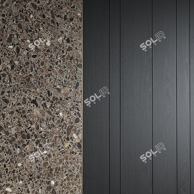 Elegant Wall Panel Design 3D model image 6