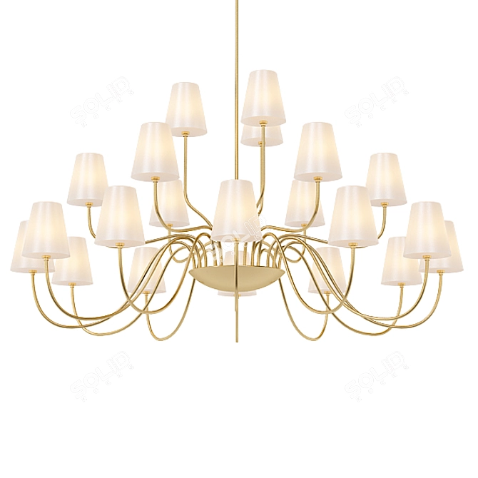 Modern Chandeliers Collection 3D model image 5