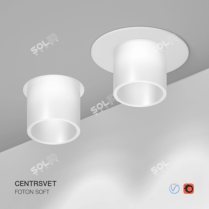 Foton Soft LED Spotlight 3D model image 1