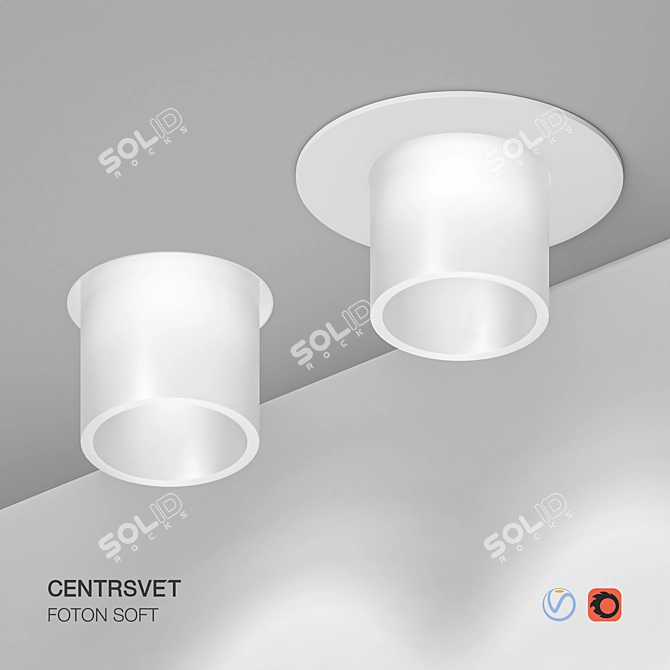 Foton Soft LED Spotlight 3D model image 3