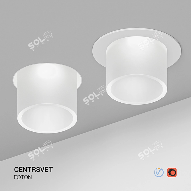 Foton Soft LED Spotlight 3D model image 5