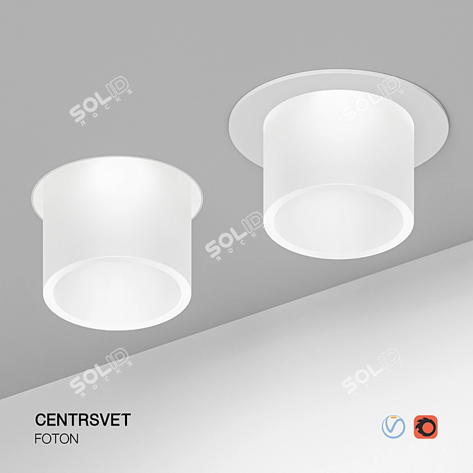 Foton Soft LED Spotlight 3D model image 7