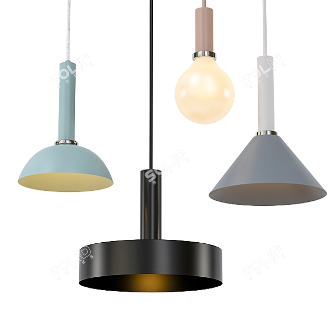 Modern Pendant Lighting Collection 3D model image 3