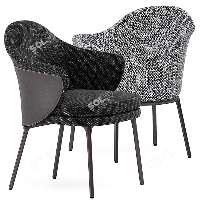 ANGIE CHAIR: Sleek Elegance for Your Space 3D model image 1