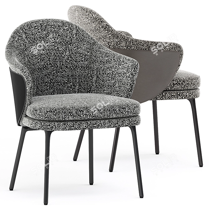 Elegant Angie Chair: Stylish Design 3D model image 2