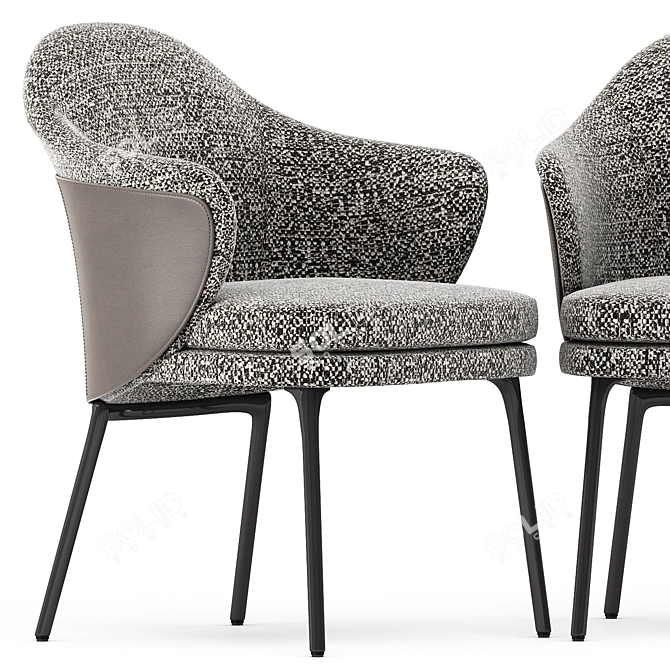 Elegant Angie Chair: Stylish Design 3D model image 4