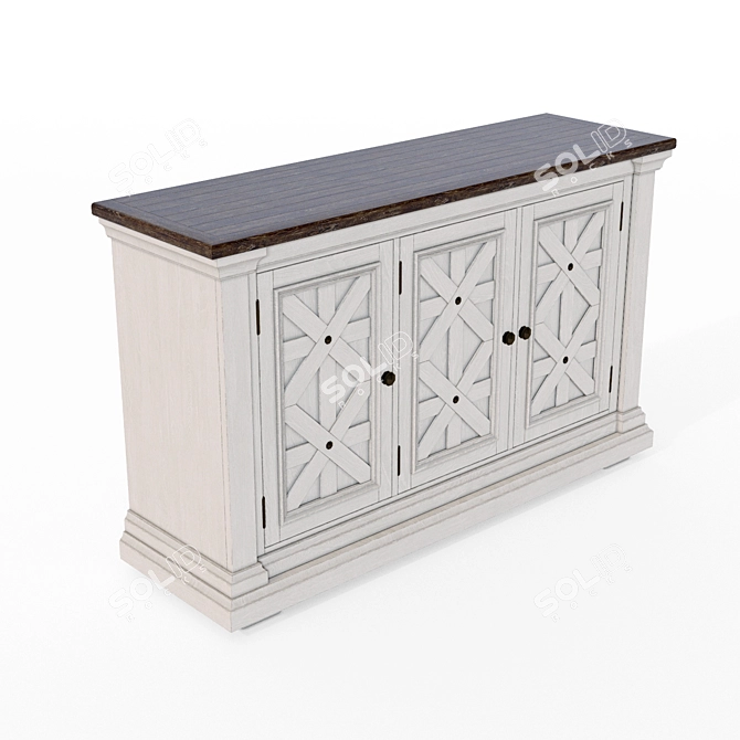 Bolanburg Dining Server: Elegant and Functional 3D model image 3