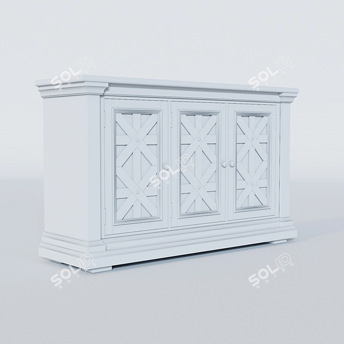 Bolanburg Dining Server: Elegant and Functional 3D model image 4