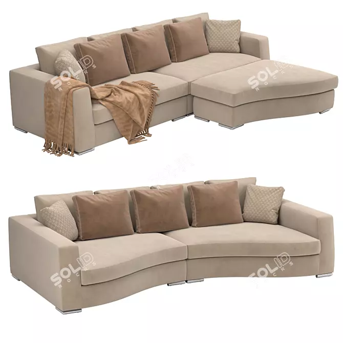 Tosconova William: Stylish and Versatile Sofa 3D model image 2