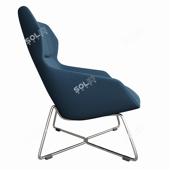 Italian Comfort: Ray Lounge Seating 3D model image 3