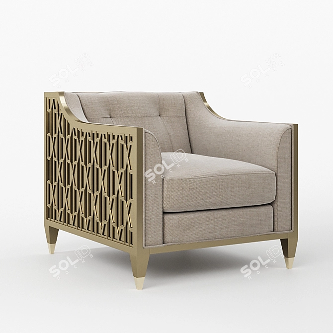 Elegant Caracole Chair-ish Chair 3D model image 1