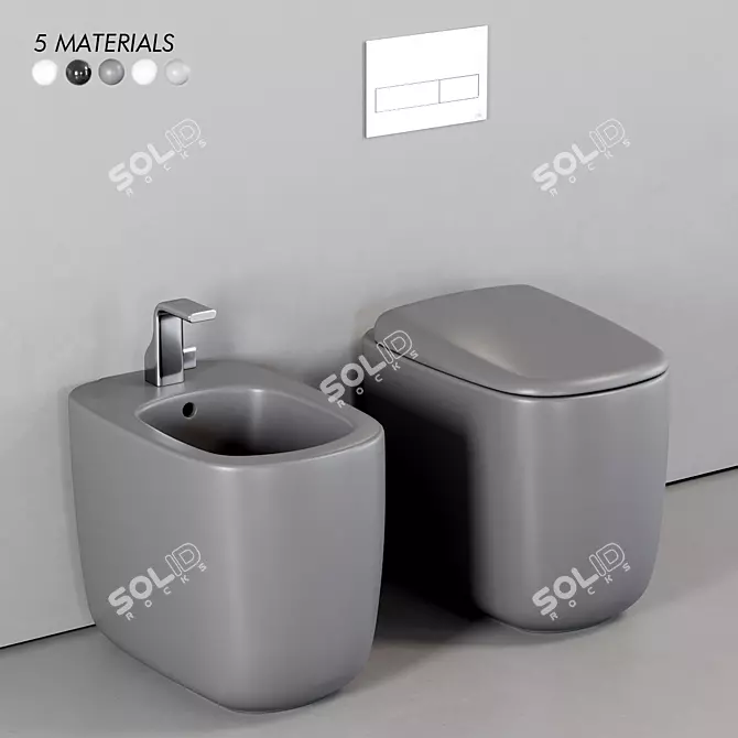 Ceramica Flaminia Mono WC Set 3D model image 1