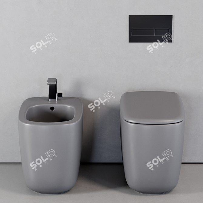 Ceramica Flaminia Mono WC Set 3D model image 3