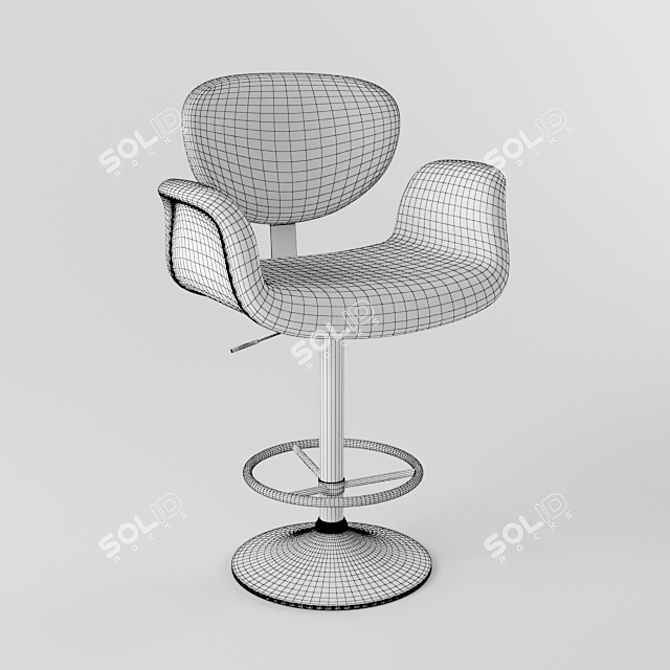 Elegant Bar Stool for Dining 3D model image 2