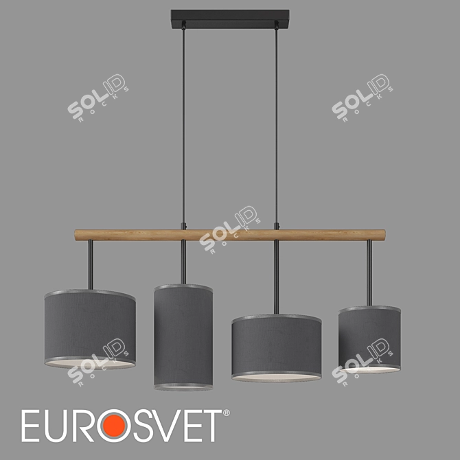 Deva Graphite Pendant - Modern & Stylish Lighting 3D model image 1