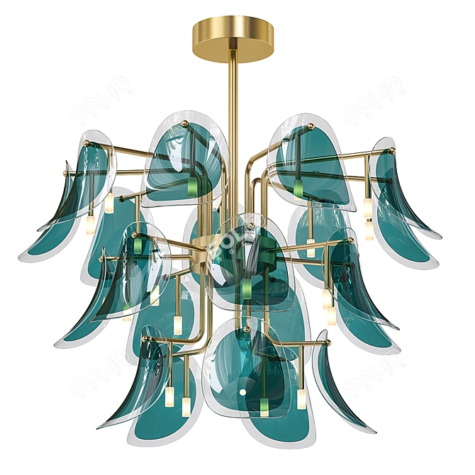 Enchanting Sea Siren Chandelier 3D model image 1