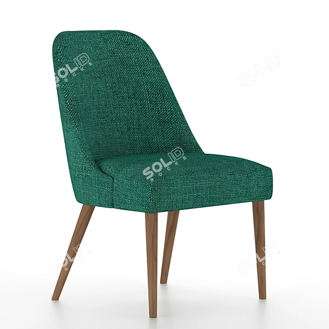 Green Fullam Dining Chair: Stylish and Made in USA! 3D model image 2