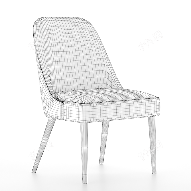 Green Fullam Dining Chair: Stylish and Made in USA! 3D model image 4