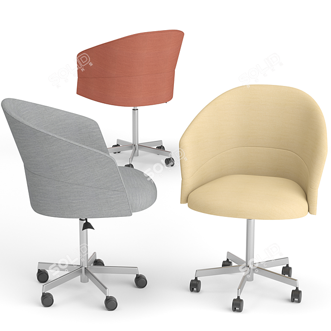 ErgoFlex Copa Office Chair 3D model image 2